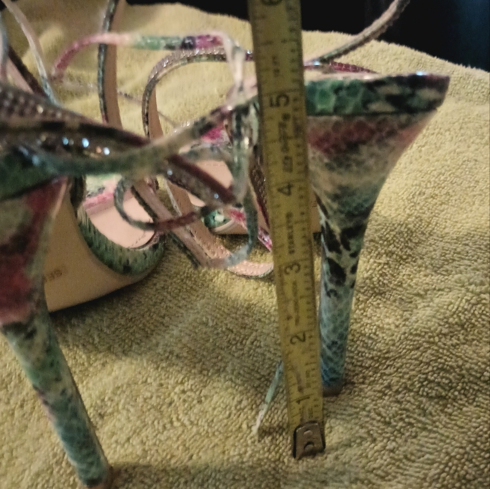 So Me Multi Color Rhinestone Sandals - Picture 4 of 5